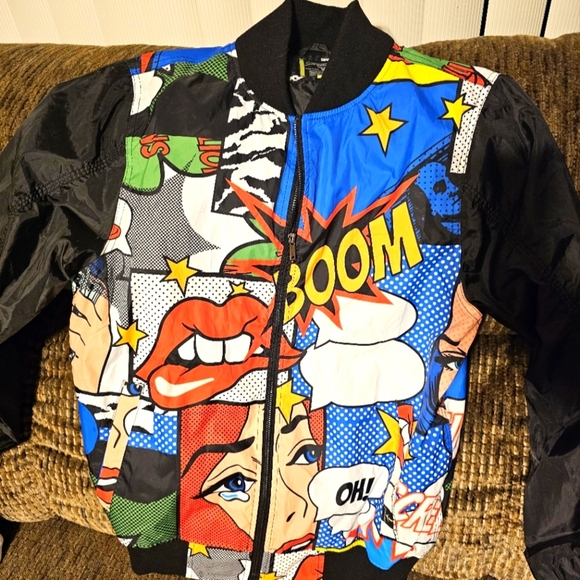 Graffiti comic style jacket size S - Picture 1 of 4